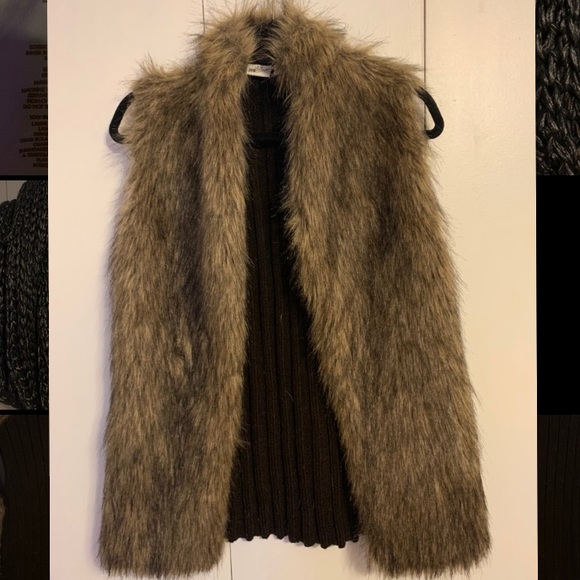 Studio by JPR Jackets & Blazers - Faux fur and knit vest